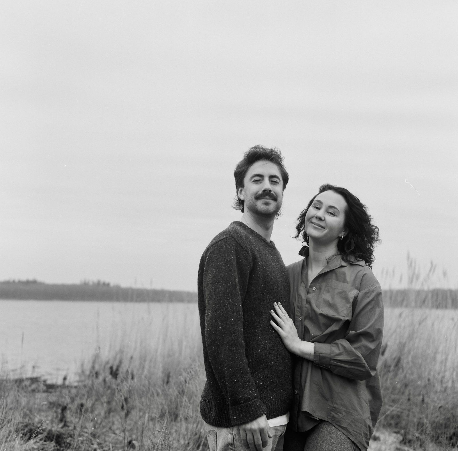 Black and white medium format film wedding photograph by Samir Faza, Copenhagen