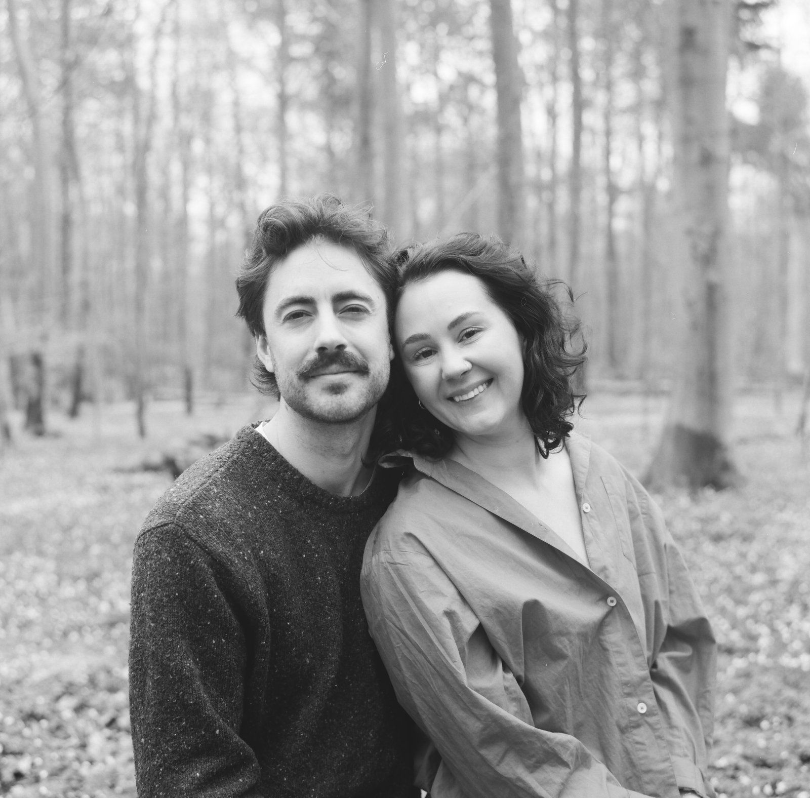 Black and white medium format film wedding photograph by Samir Faza, Copenhagen